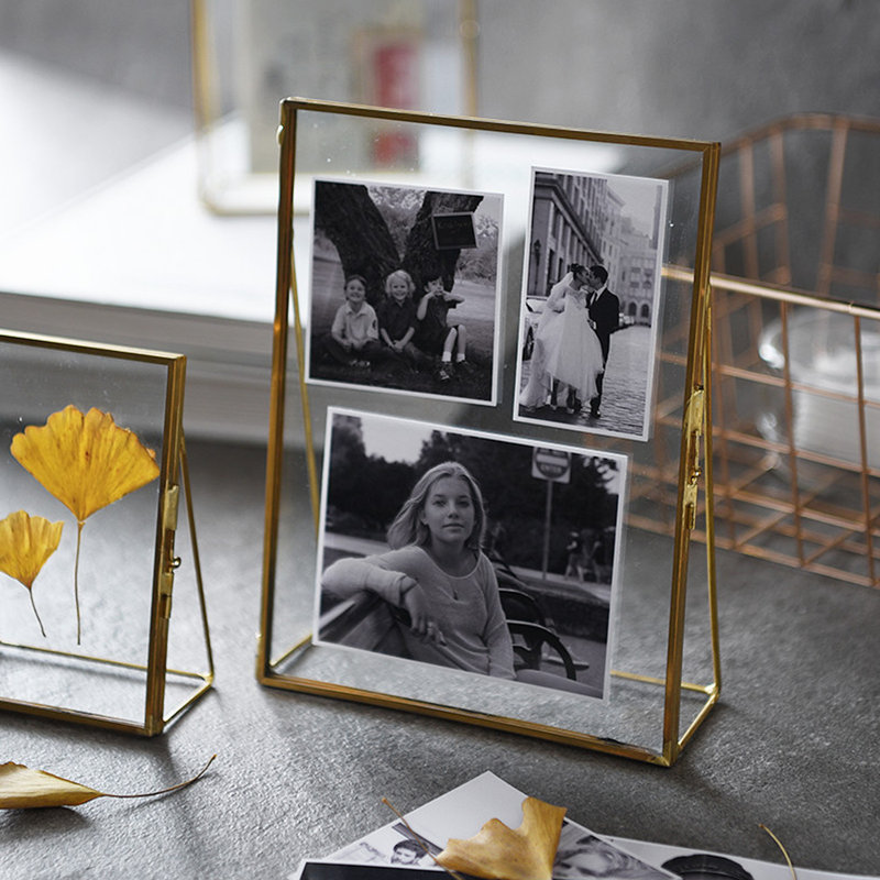 Rosie Metal Matte Picture Frame, 9" x 11.5", Black/Clear