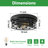 11 In. 2-Light Farmhouse Black Flush Mount Ceiling Light Fixture With Turnable Light Cap (2-Pack)-255694503-255694500