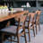 Cambrielle Mid-Century Modern Upholstered Dining Chairs with Rubberwood Frame and Padded Seat-2003919074-1911001661