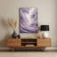 Abstrait paysage 74, art mural en métal beige