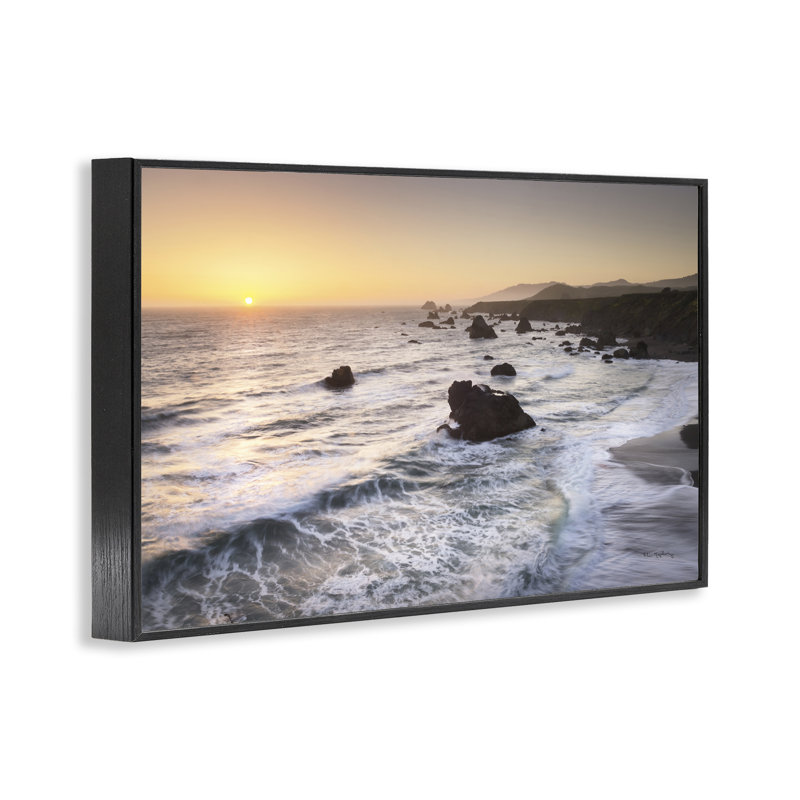  Coucher de soleil sur la côte de Sonoma, estampe numérique par Alan Majchrowicz, H 12 po x l 18 po