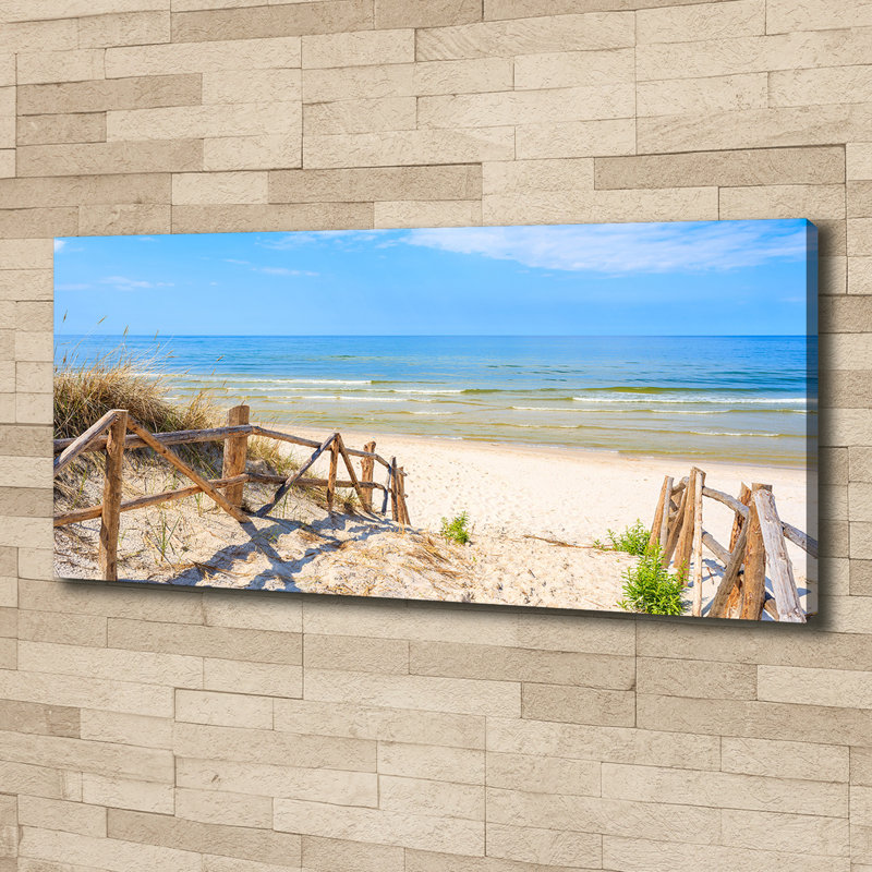 Entrance To The Beach - Wrapped Canvas Print