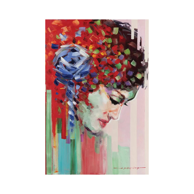 Confetti Girl III by E.A. Orme - Wrapped Canvas Print, 30.48cm H x 30.48cm W