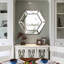 Miroir mural 20 po x 18 po Hexagon