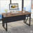 L-Shaped Executive Desk with 47" Mobile File Cabinet, Large Home Office Computer Desk with Storage