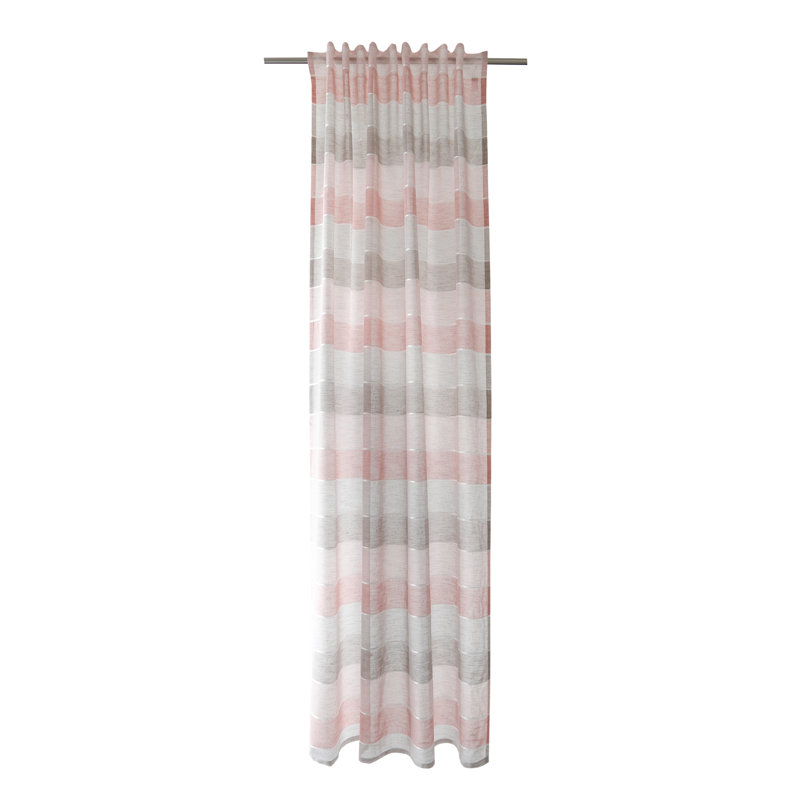 Dickman Semi Sheer Curtain, Rose