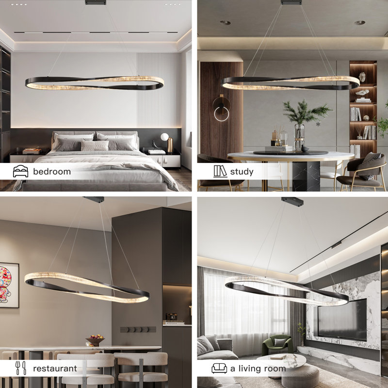 Modern LED Dimmable Pendant Chandelier for Any Space
