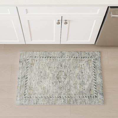 Machine Washable Indoor/Outdoor Earleville ACN2357 Traditional Rug