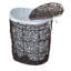 Wood Laundry Hamper with Handles-17707407