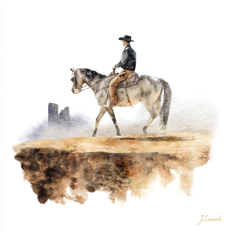 Art mural sur toile Frontier Rest, L 40 po x H 40 po x P 1,5 po