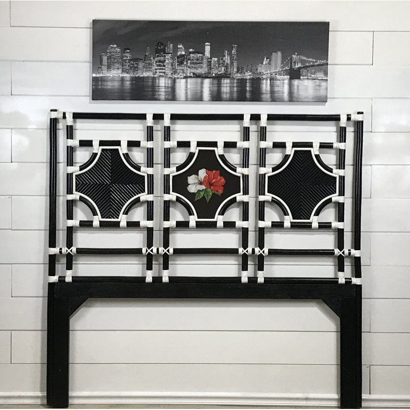 Shemar Wicker Open-Frame Headboard