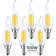 7 Watt C11 LED  Dimmable Light Bulb Base