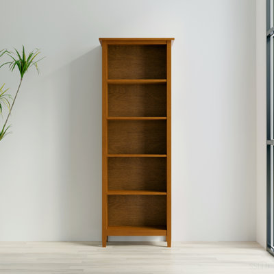 Warm Shaker 5 Shelf Bookcase