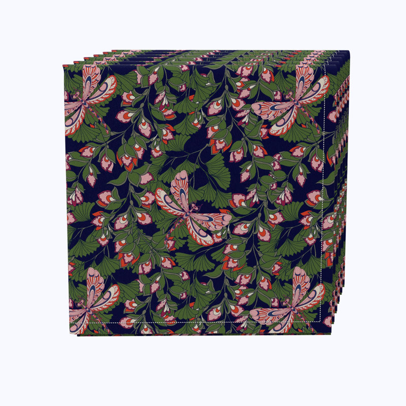 Anne-Terez 100% Cotton Floral Square Napkin