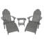 Chaise Adirondack en plastique avec repose-pieds Milaca-117800034