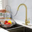 Robinet de cuisine rétractable à poignée simple avec plaque de pont-70076358