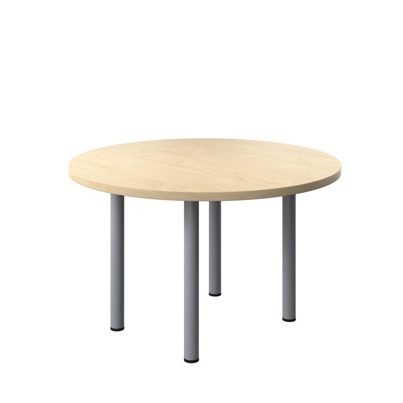 Bouton Circle Conference Table, White, H73 x W100 x D100cm
