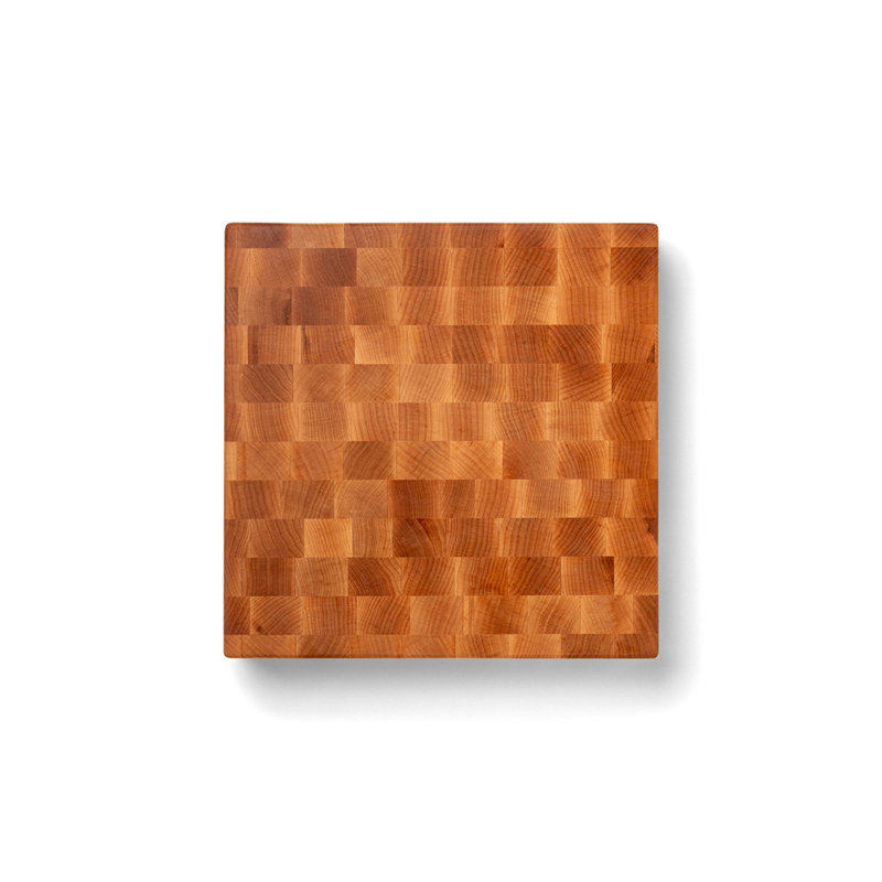 John Boos Chinese Cutting Board 3" End Grain Reversible, Maple, 15'' x 15''