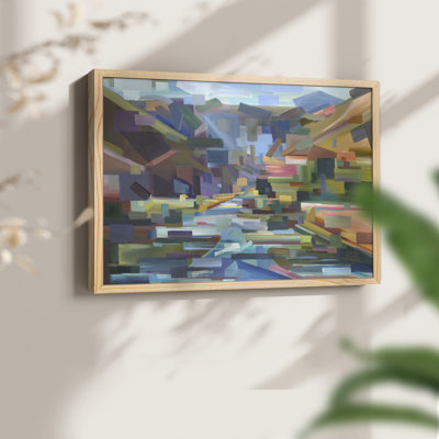Pieces of Yakima Canyon -Framed Print - Restickable