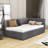 Roya Twin Size Upholstered Daybed with 2 Storage Drawers-88567878