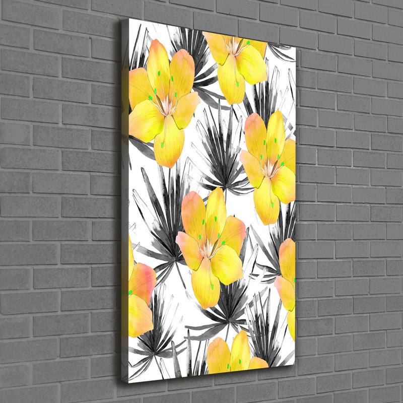 Tropical Flowers - Wrapped Canvas Print