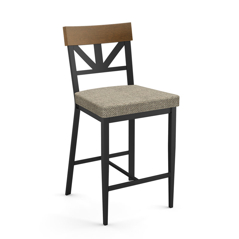 Tabouret de comptoir Mcallier, Beige