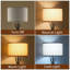 Lampe trépied moderne Mid-Century avec abat-jour tambour, lampe sur pied pour le salon, la chambre à coucher et le bureau, conception stable à trois pieds (ampoule non incluse)