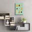 Art mural en verre Ivy Bronx «Papaya Blue» par Yvette St. Amant-1214378579