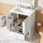 30" Freestanding Bathroom Vanity With Sink, Solid Wood Frame MDF Cabinet, Soft Close Doors With Double Shelf, Divider Drawer, Classic White Vanity For Small To Medium Bathrooms-1920317515