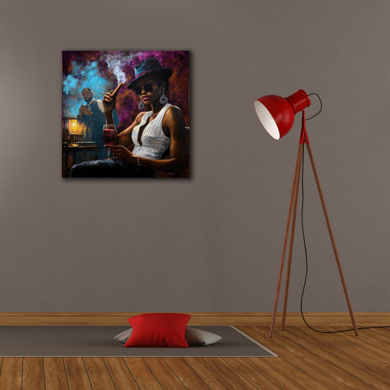  «Unwind 2» par Rich Monet, art mural sur toile, 26 po x 26 po