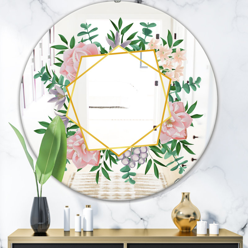 Miroir d'appoint Efflorescent, H 23,6 po x l 23,6 po