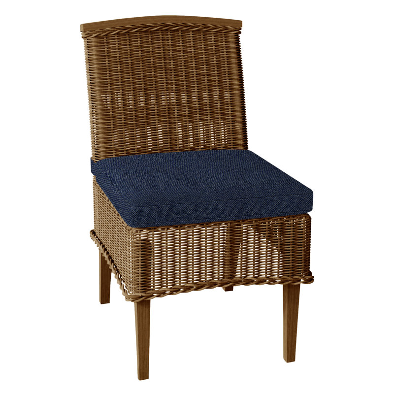 Astoria Woven Side Chair - Oyster, Oyster, No Welt, Intermix Indigo