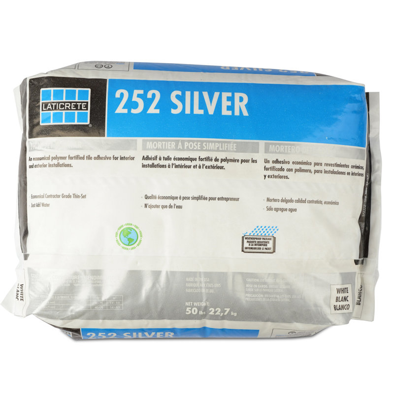 Silver Multipurpose Mortar 50 Lb, White