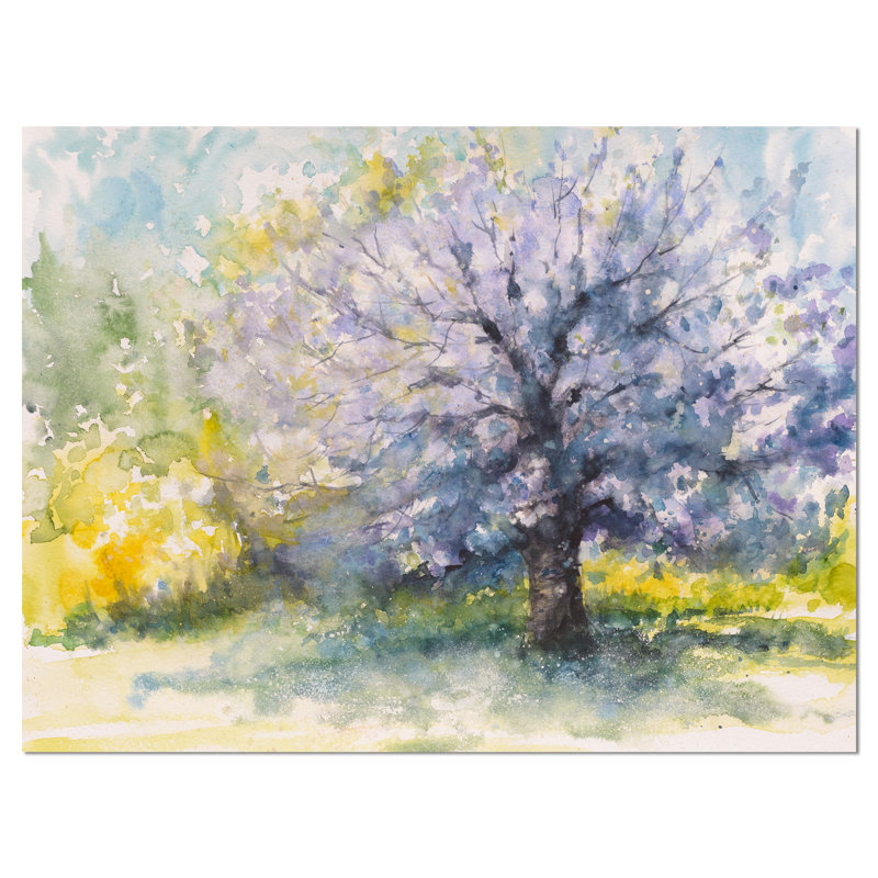 " Blooming Cherry Tree ", 20" H x 40" W x 1" D