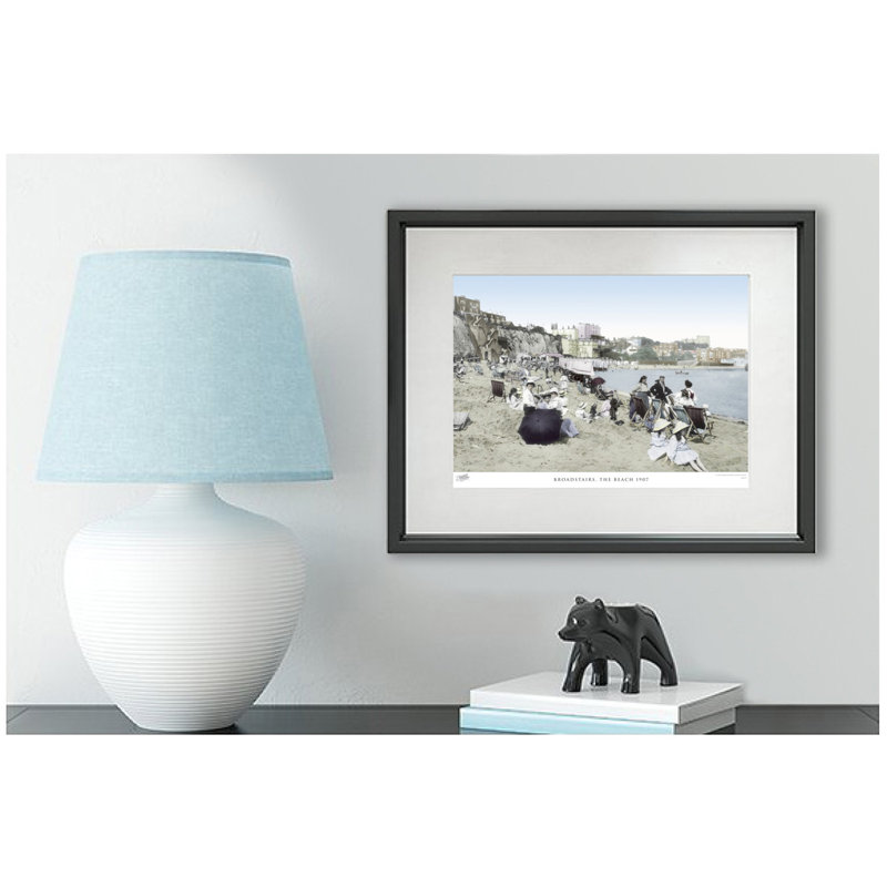 Broadstairs, The Beach 1907 - Single Picture Frame Print, 40cm H x 50cm W x 2.3cm D