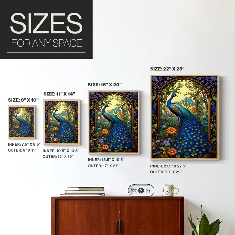 ANIMALS Series CLII, reproduction encadrée - bois massif, H 30 po x l 24 po