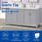 Luton 36" Single Bathroom Vanity Cabient With White Quartz Top, Sink & Backsplash. Modern Gray. Pre-Assembleb