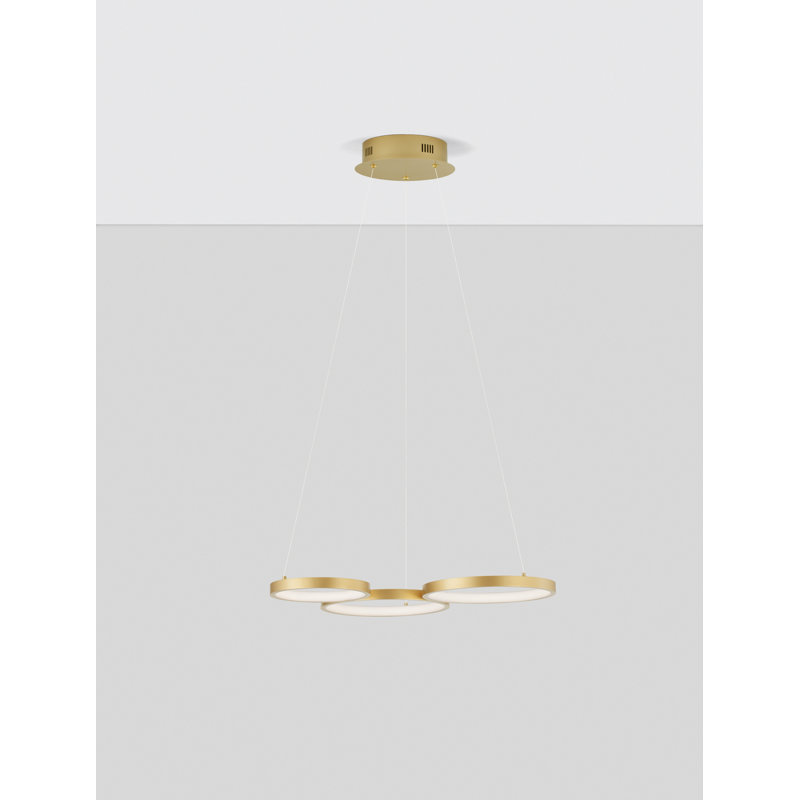 3 - Light Gold LED Unique/Statement Pendant