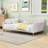 Elegant Linen Upholstered Daybed with Armrests-1779101826-1779101827