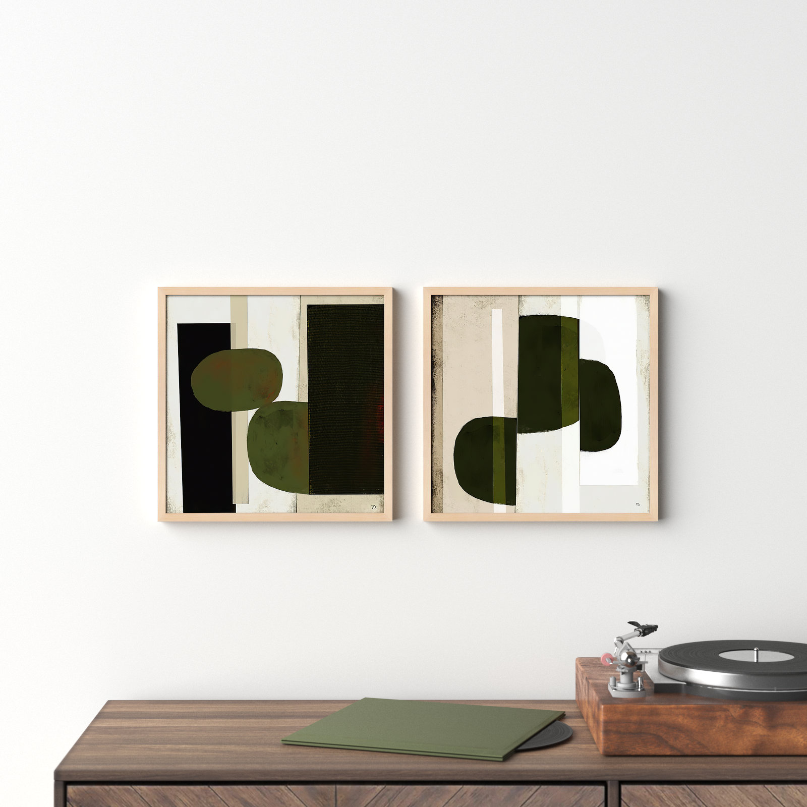 Collage by StudioM, 16" H x 32" W, Maple