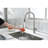 Pull-Down Single Handle Kitchen Fa Nickel-117581151