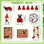 Camarata 12 pièces rouge coccinelle plateau décoré ensemble de décoration printemps été panneau de bois rustique décor de maison de campagne coccinelle plateaux décoratifs plateaux de signes pour la maison décorations de cuisine (coccinelle)