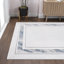Tapis argenté / bleu Maythel-627302008