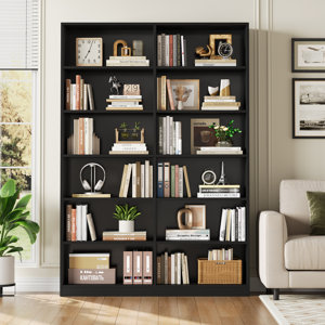 74.3"H X 47.2"W Double 6-Tier Standard Bookcase