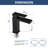 Single Handle Bathroom Faucet with Supply Lines