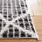 Rectangle Elane Geometric Power Loomed Polyester Area Rug in Charcoal/Ivory/Gray-1953964829