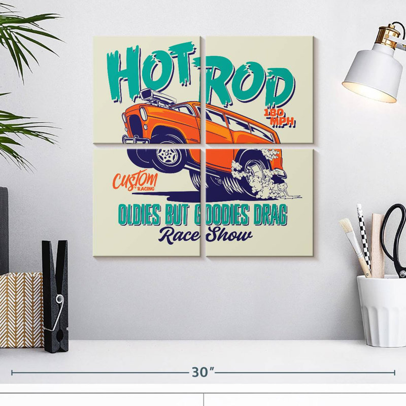 Affiche Mehar Hot Rod Race Show, H 18 po x l 18 po