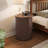 Leathia Fluted Round End Table with Storage（1 Piece）-1101560009