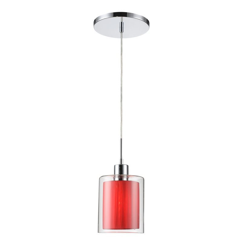 Pittsfield 1 - Light Single Pendant, Chrome, Opal