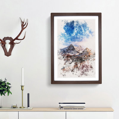 Mountains in Switzerland - Picture Frame Painting Print